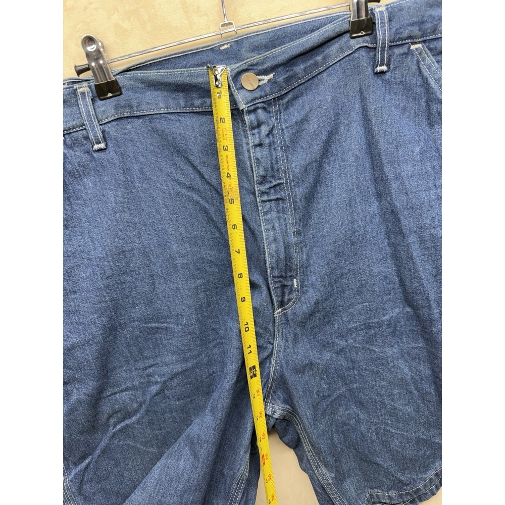 Carhartt B28 DST Denim Carpenter Shorts Mens 42 Blue Dark Stone Wash Work Jorts - Picture 4 of 7